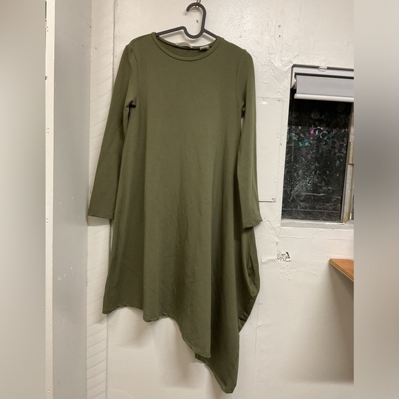 Marcella Dresses & Skirts - Green Marcella NYC Samantha Crewneck Asymmetric Dress Size XS